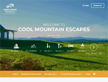 Tablet Screenshot of coolmountainescapes.com